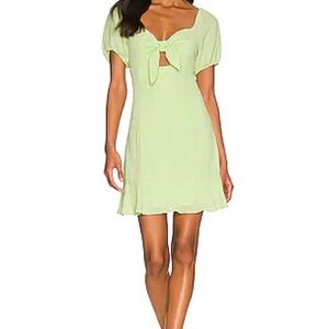 BCBGeneration Vibrant Green Dress with Bow